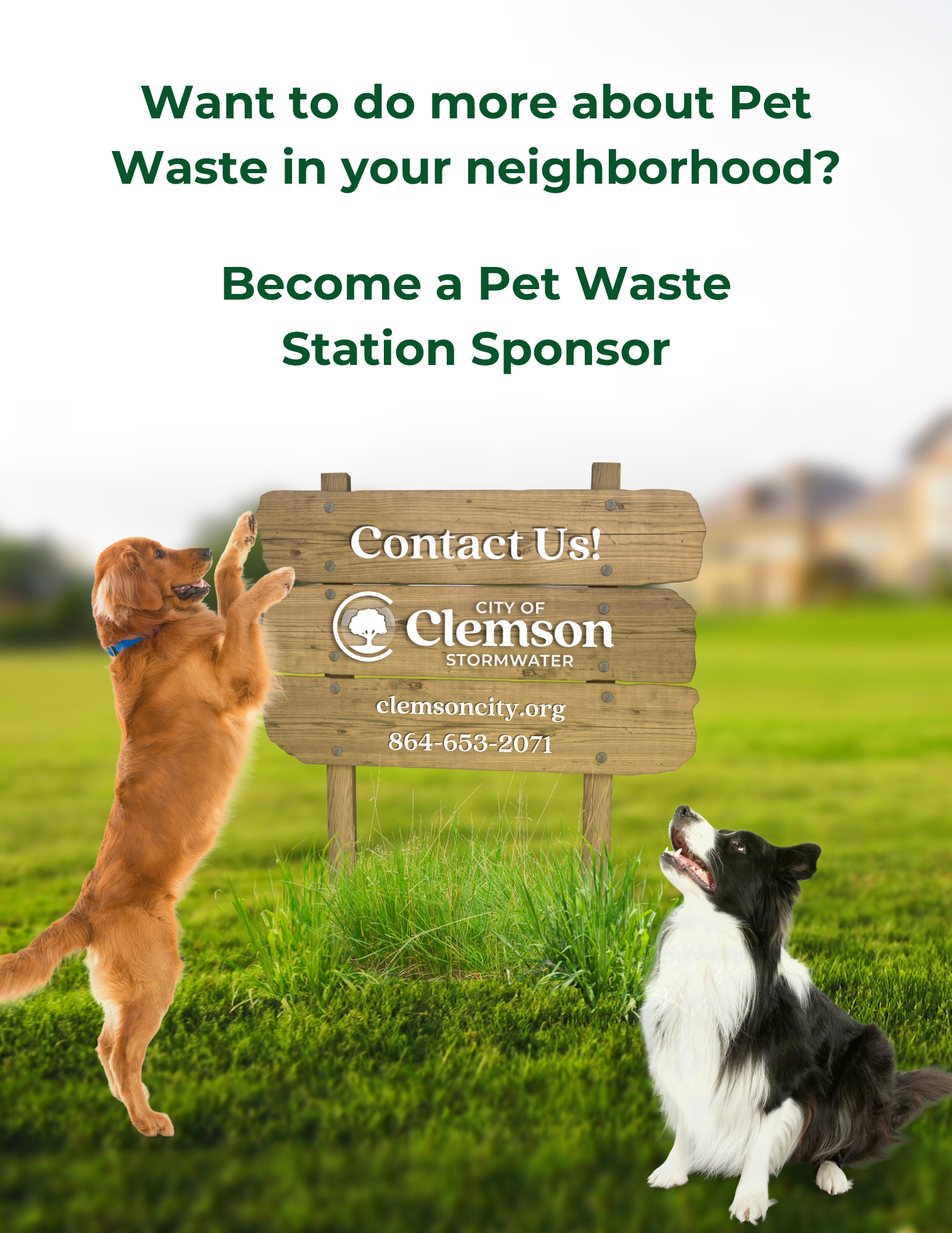 Pet Waste Station Sponsorship Program